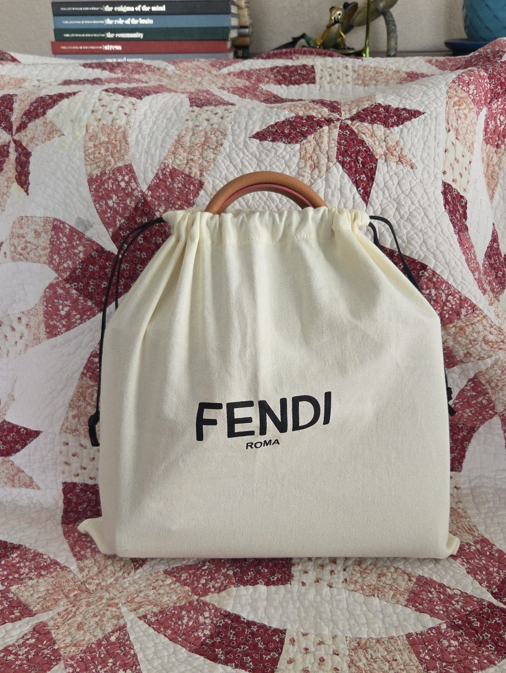 Fendi Tan 2Jours Petite Leather Bag w/Pink Charm & unbranded leather strap - Picture 12 of 14